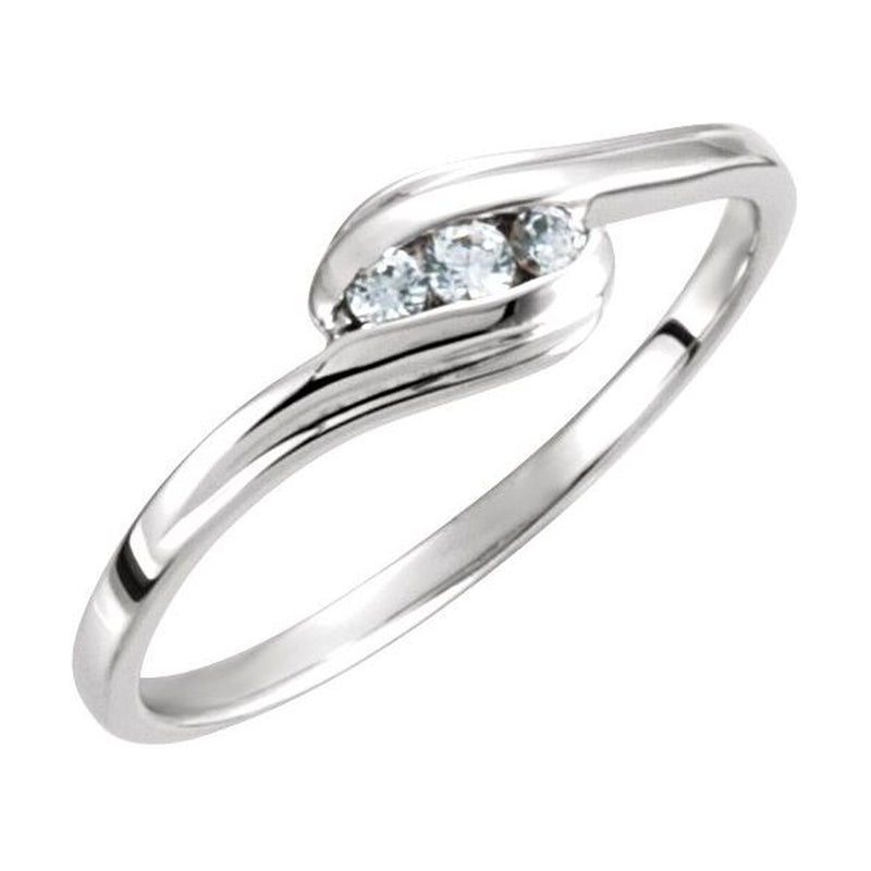 The Xenia Three-Stone Engagement Ring hero