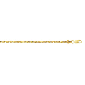 10K Gold 2.0mm Lite Rope Chain 