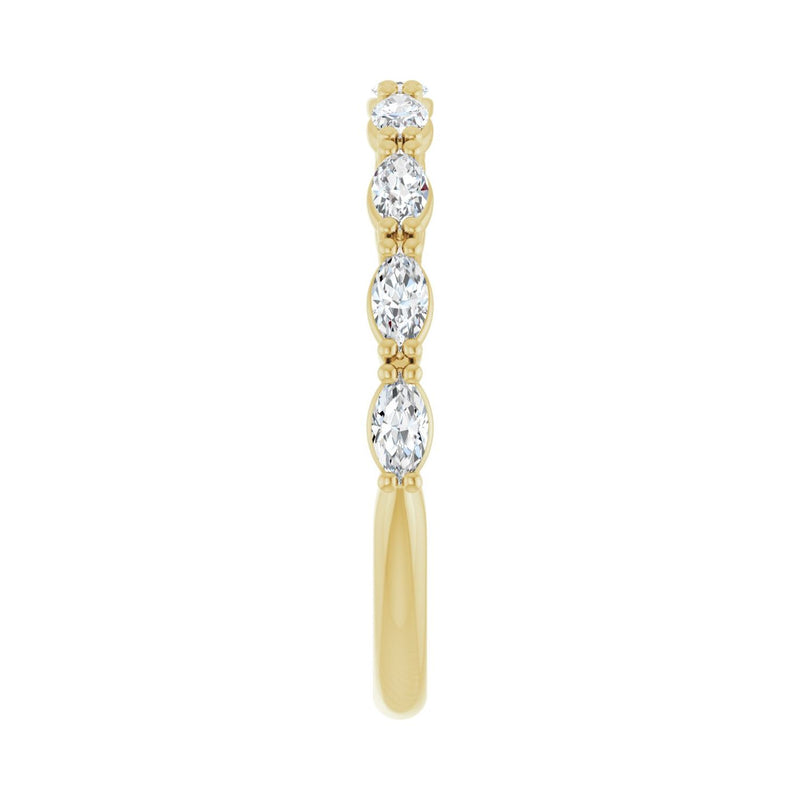 1 ct tw Diamond Lab Grown Anniversary Band in 14K White Gold... - view 4