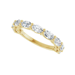 1 5/8 ct tw Diamond Lab Grown Anniversary Band in 14K White Gold... - view 5