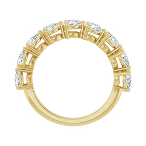 1 1/4 ct tw Diamond Lab Grown Anniversary Band in 14K White Gold... - view 2