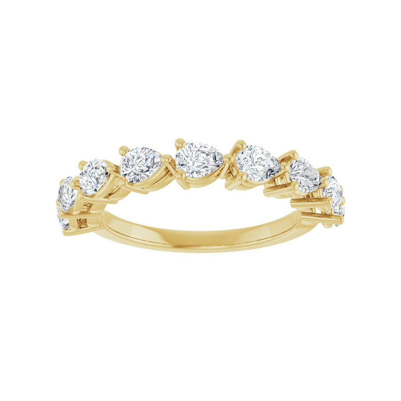 1 1/4 ct tw Diamond Lab Grown Anniversary Band in 14K White Gold... - view 3