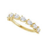 1 1/4 ct tw Diamond Lab Grown Anniversary Band in 14K White Gold... - view 5