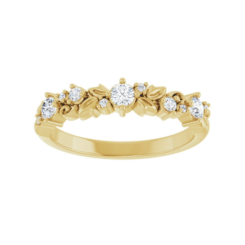 1/4 ct tw Diamond Lab Grown Anniversary Band in 14K White Gold... - view 3