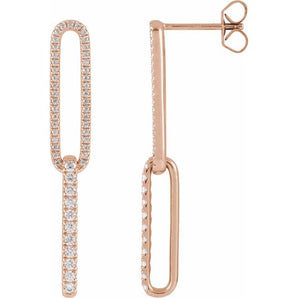 The Briony — Round Diamond Earrings - Yellow