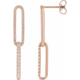The Briony — Round Diamond Earrings - Yellow