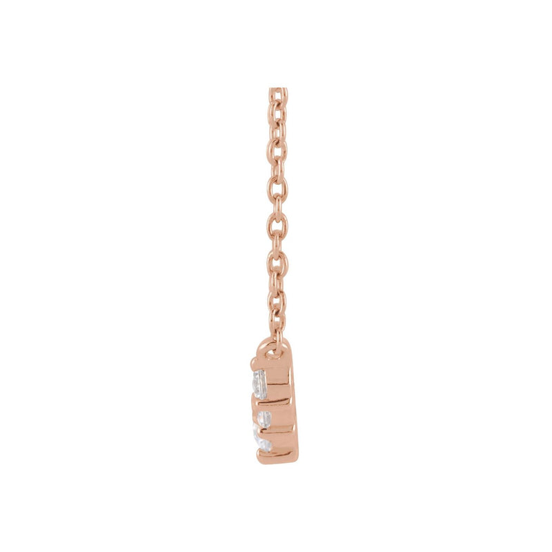 1/3 ct tw Solitaire Lab Grown Diamond Necklace in 14K White Gold ... - view 2