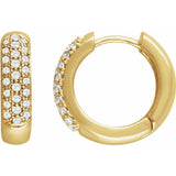 The Velorum — Round Hoop Earrings - Rose