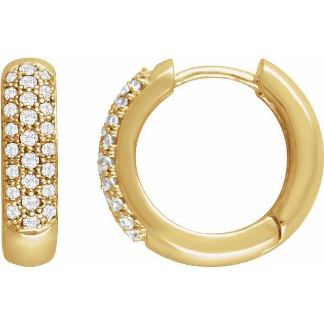 The Velorum — Round Hoop Earrings - Yellow