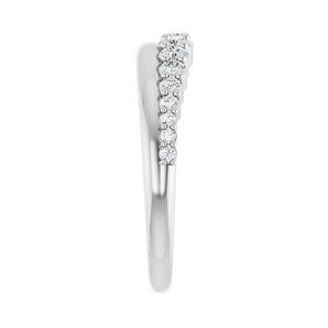 3/8 ct tw Diamond Lab Grown Anniversary Band in 14K White Gold... - view 4