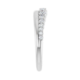 3/8 ct tw Diamond Lab Grown Anniversary Band in 14K White Gold... - view 4