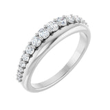 3/8 ct tw Diamond Lab Grown Anniversary Band in 14K White Gold...