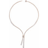 26 1/5 ct tw Line Lab Grown Diamond Necklace in 14K White Gold (1... - view 2