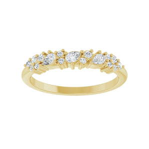 1/4 ct tw Diamond Lab Grown Anniversary Band in 14K White Gold... - view 3