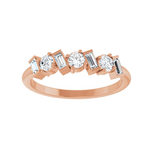 1/2 ct tw Diamond Lab Grown Anniversary Band in 14K White Gold... - view 3