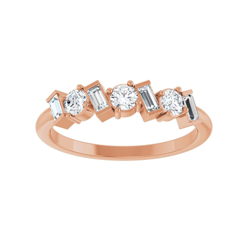 1/2 ct tw Diamond Lab Grown Anniversary Band in 14K White Gold... - view 3