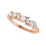 1/2 ct tw Diamond Lab Grown Anniversary Band in 14K White Gold... - view 5