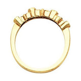 The Ondine Accented Engagement Ring three-quarter