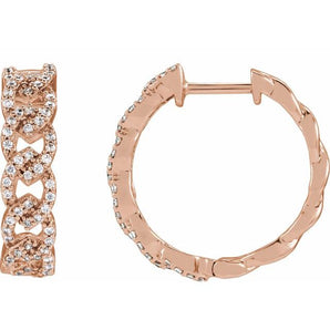 The Madeleine — Round Hoop Earrings - Yellow