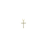 1/4 ct tw Cross Petite Lab Grown Diamond Necklace in 14K White Go...