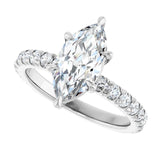 The Jemma — Marquise Engagement Ring - ViewE