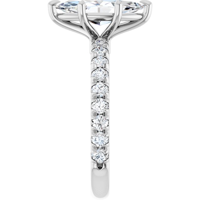 The Jemma — Marquise Engagement Ring - ViewD