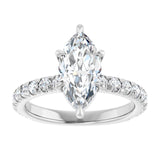 The Jemma — Marquise Engagement Ring - ViewC
