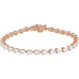 The Coral — Line Diamond Bracelet - Yellow