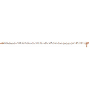 7" Lab Grown Diamond Line Bracelet in 14K White Gold (6 1/2 ct tw... - view 3