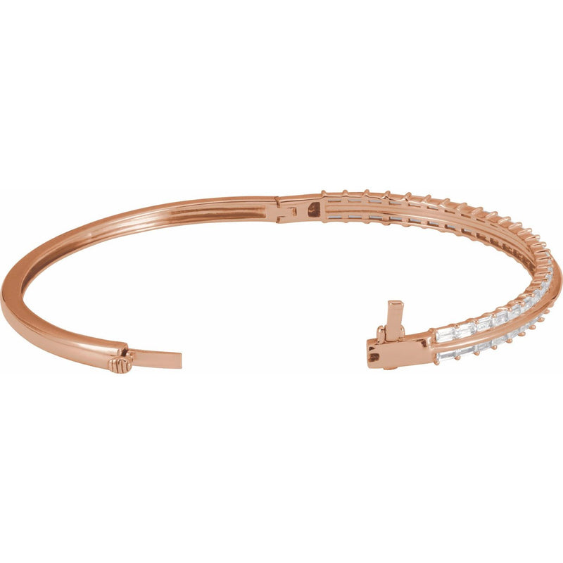 7" Lab Grown Diamond Tennis Bracelet in 14K White Gold (2 1/6 ct ... - view 2
