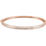 7" Lab Grown Diamond Tennis Bracelet in 14K White Gold (2 1/6 ct ...