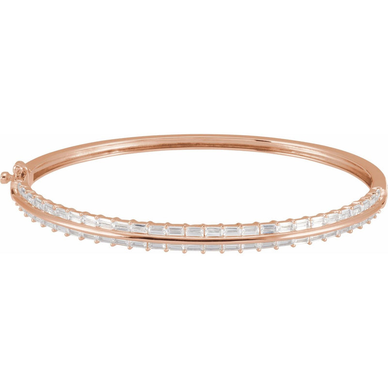 7" Lab Grown Diamond Tennis Bracelet in 14K White Gold (2 1/6 ct ...