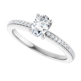 The Elowyn — Oval Engagement Ring - ViewE