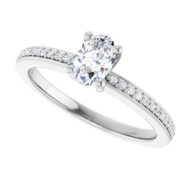 The Elowyn — Oval Engagement Ring - ViewE