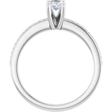 The Elowyn — Oval Engagement Ring - ViewB