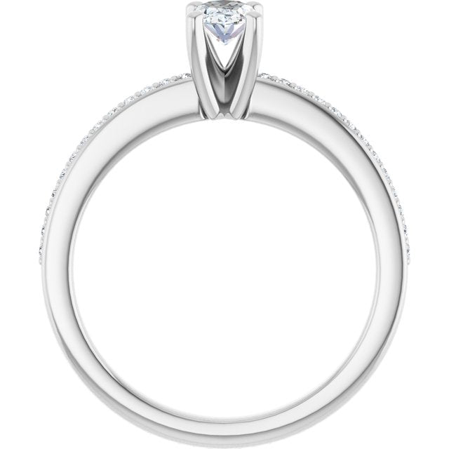The Elowyn — Oval Engagement Ring - ViewB