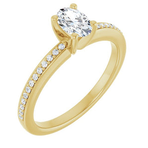 The Elowyn — Oval Engagement Ring - Yellow