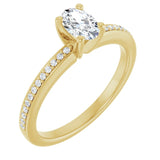 The Elowyn — Oval Engagement Ring - Yellow