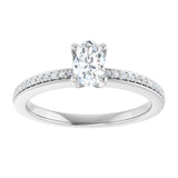The Elowyn — Oval Engagement Ring - ViewC
