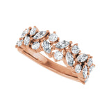 1 1/3 ct tw Diamond Lab Grown Anniversary Band in 14K White Gold... - view 5