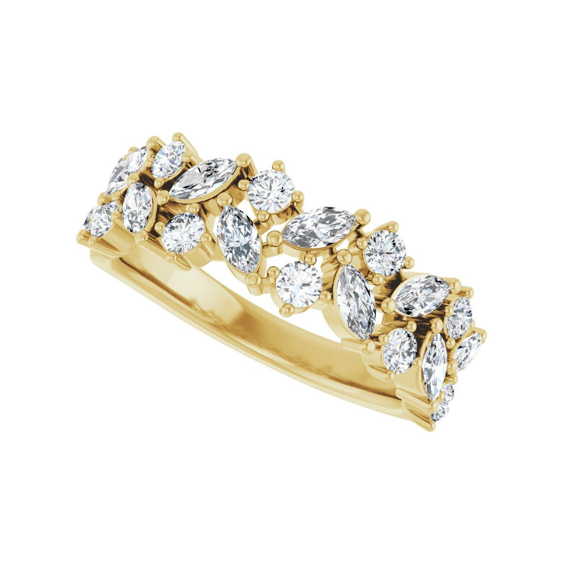 1 1/3 ct tw Diamond Lab Grown Anniversary Band in 14K White Gold... - view 5