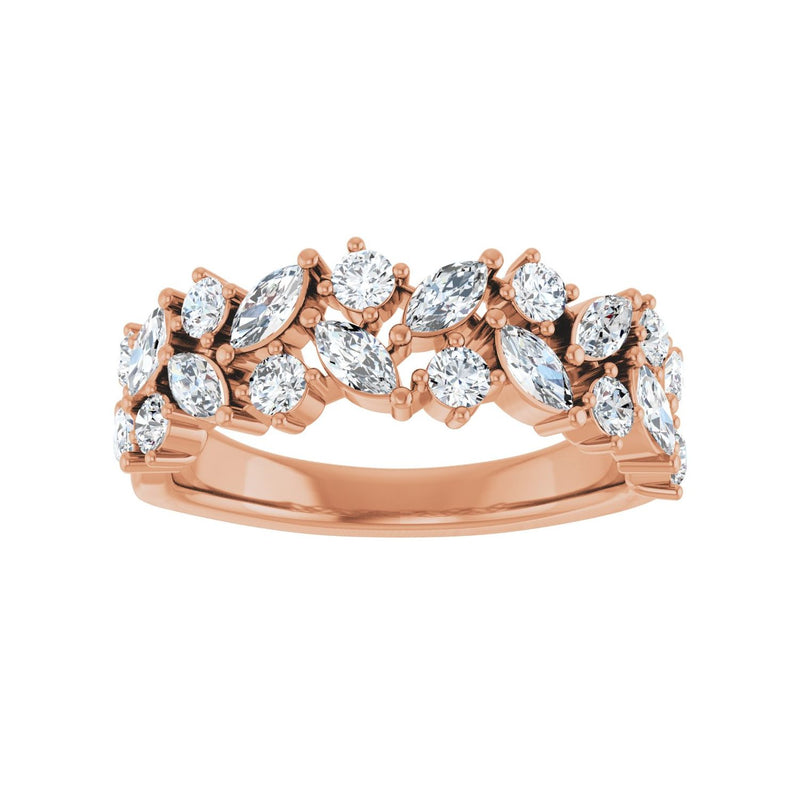 1 1/3 ct tw Diamond Lab Grown Anniversary Band in 14K White Gold... - view 3