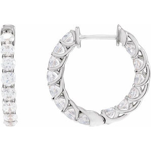 The Liv — Round Hoop Earrings - Yellow