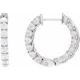 The Liv — Round Hoop Earrings - Yellow