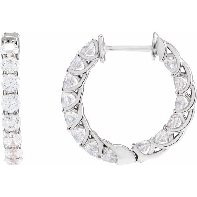 The Liv — Round Hoop Earrings - Yellow