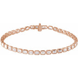 The Io — Line Diamond Bracelet - Yellow