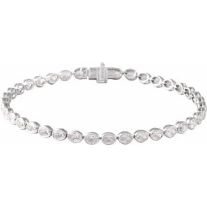 The Hestia — Line Diamond Bracelet - Yellow