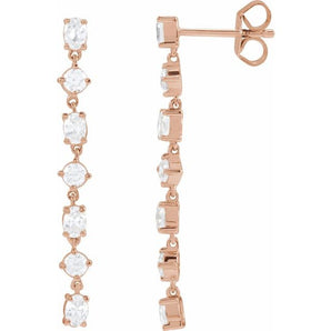 The Xavier — Oval Drop Earrings - Yellow