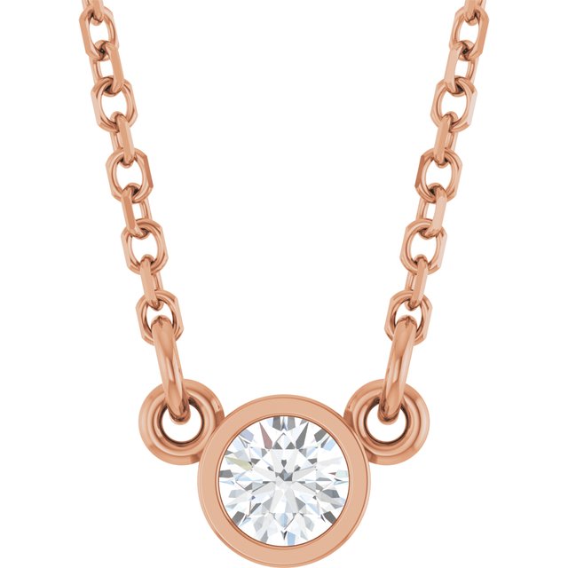 The Quill — Diamond Necklace - Rose