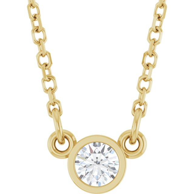 The Quill — Diamond Necklace - Yellow